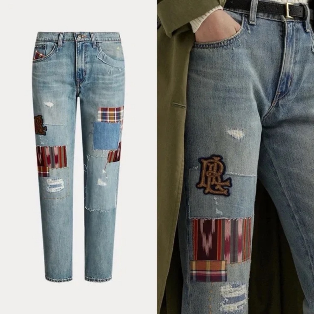 Lauren Ralph Lauren Patchwork Jeans